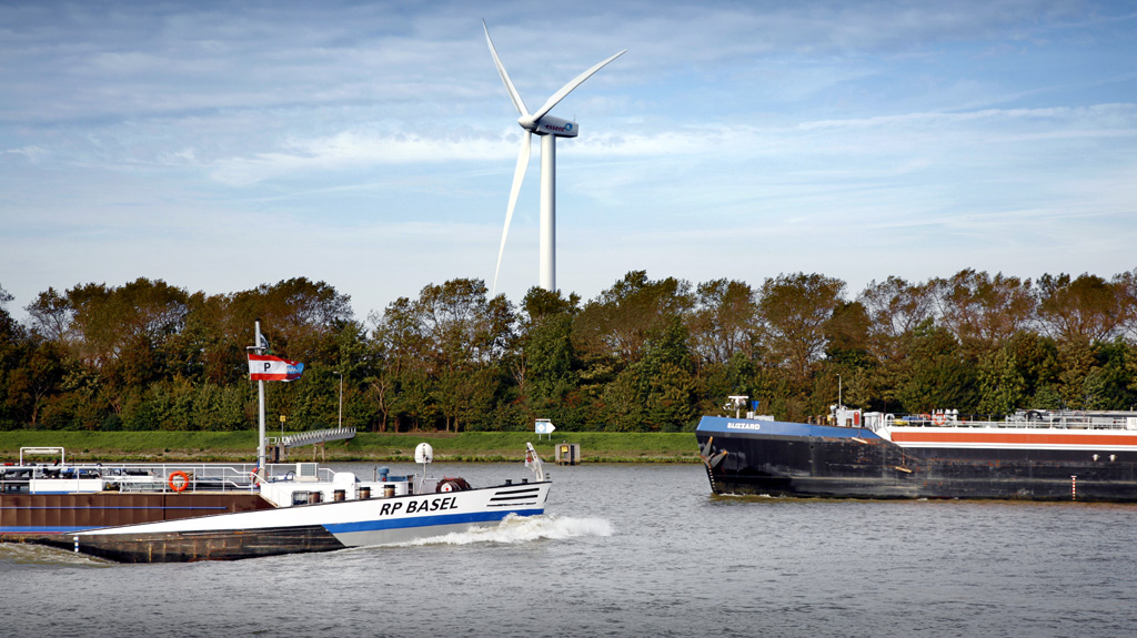 Foto van een windmolen