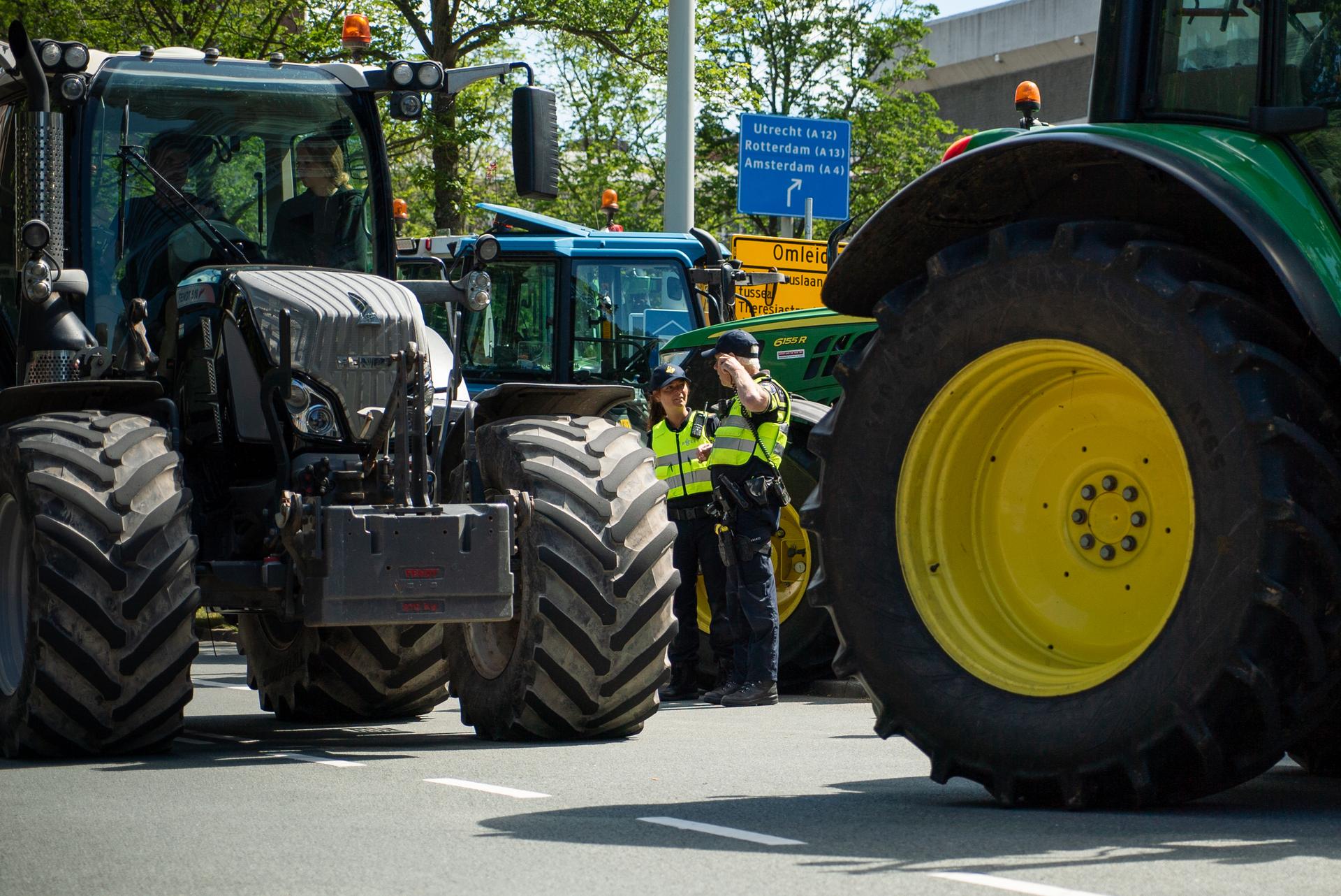 Demonstratie boeren bij Tweede Kamer